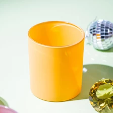 China Balang Lilin Kaca Votive Berwarna Kuning Untuk Bau Bunga Matahari pengilang