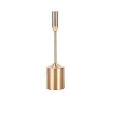 Cina Portacandele a colonna in ottone metallico 11,42
