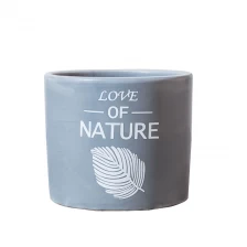 porcelana Tarro de vela de impresión de cemento 10.5oz fabricante