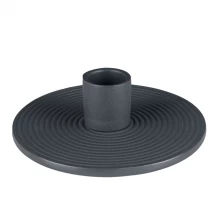 China Gray Ceramic Candle Holder 20mm Candlestick Opening manufacturer