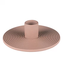 China Modern Handcraft Ceramic Candle Holder Stick Matte manufacturer