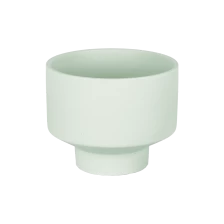China Light Green Ceramic Bowl For Candles 9oz manufacturer