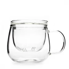 China 17oz Sustainable Bososilicate Glass Tea Cup with Glass Filter manufacturer