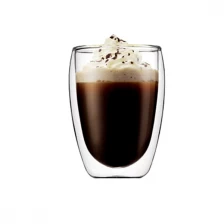 China FDA Safe Borosilicate Glass Double Wall Glass 12oz manufacturer