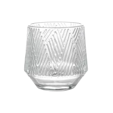 China 200 ml Votivkerzenglas mit geprägtem Muster Hersteller