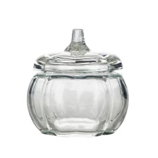 China 4oz Recycled Glass Pumpkin Candle Holder manufacturer