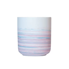 China Colorful Nordic Empty Ceramic Candle Vessel Handcraft manufacturer