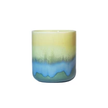 China 200ml Reactive Glazed Ceramic Votive Candle Holder manufacturer