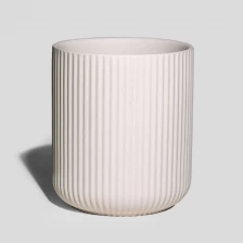 porcelana Frascos de arcilla rosa plisada de 10 oz Contenedores de fragancia para el hogar vacíos fabricante