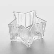 China Abnormal Shaped 10oz Wax Filling Glass Candle Jar Star manufacturer