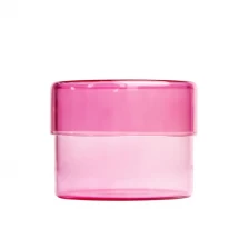 China Luxury Borosilicate Glass Candle Vessel with Glass Lid manufacturer