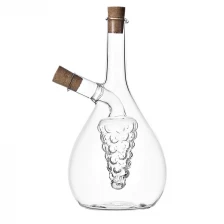 China OEM and ODM Cookware Grape Motif Oil and Vinegar Cruet Dispenser Bottle manufacturer