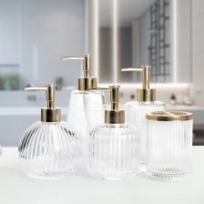 China Wholesale Fluted Glass Soap Pump manufacturer
