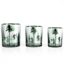 China NEW Luxury Decorated Holiday Candle Glass Christmas Candle Glass manufacturer