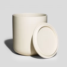 China Beige Nordic Ceramic Tumbler For Soy Wax manufacturer