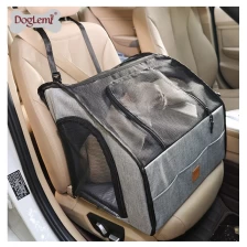 China Extra Large Breathable Mesh Assembled Portable Folding Safety Dog Pet Car Seat manufacturer