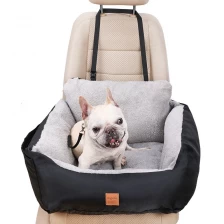 China 2-in-1-Sitzerhöhung, Hundebett für die Sicherheit im Auto, Reisehängematte mit Taschen, Autositzbezug für Hunde für den Vordersitz Hersteller
