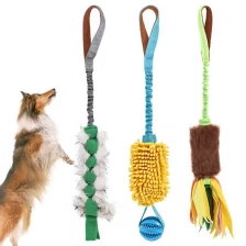 Chine Jouets de corde de chien d'usine directe pour la formation de mastication corde dure élastique pour les jouets de chien de remorqueur de guerre fabricant