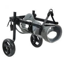 Chine Vdefeuille de chair en aluminium en gros et polyester - Aide à mobilité réduite pour animaux de compagnie handicapés, chariot de réadaptation pour chiens handicapés fabricant