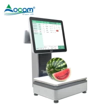 China POS-S002 15.1 Inches Windows Capacitive Touch Screen All-In-One POS Scale With 58mm Receipt Printer Built-in manufacturer