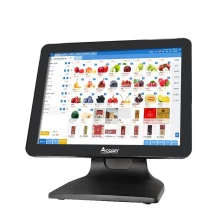 China (POS-1519B) 15.1-inch Windows Touch Screen POS Terminal with Aluminium Alloy Base manufacturer