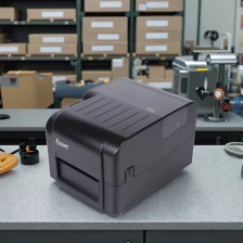 China Alta eficiência de 4 polegadas de desktop Transferência térmica Impressora de etiqueta de código com fita com fita fabricante