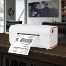 China Impressora térmica direta de etiquetas de código de barras de cor preta branca com interface WiFi para uso em entrega fabricante