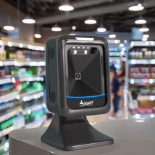 Chiny Biurkowy przewodowy kabel USB o długości 1,8 m Zestaw głośnomówiący Skaner kodów kreskowych 1D/2D dla supermarketów producent