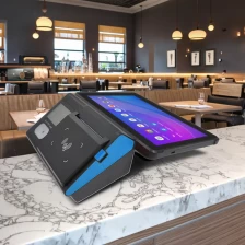 Cina SDK gratuito Android 13 palmare tutto in uno POS Terminale con stampante da 80 mm Scansione 2D per ristorante produttore