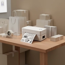 porcelana (OCBP-406DT) Impresora de etiquetas térmica inteligente de 4 pulgadas con detección automática, papel ajustable de 30-110 mm de ancho fabricante