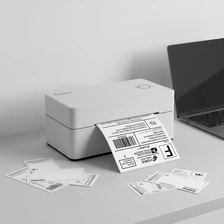 porcelana OCOM OCBP-406DT Etiqueta térmica Tamaño máximo de papel de 104 mm Impresora de etiquetas de código de barras USB Impresión de alta velocidad para uso en logística y albarán fabricante