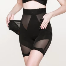 China S-SHAPER Shorts femininos de cintura alta para emagrecer Ice Silk Shorts modeladores Fabricante fabricante