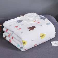 Cina 4/6 Layers 100% Cotton Kids Bath Towel Baby Muslin Brups Cloth - COPY - 5fg6mp produttore
