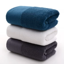 China Toalha de banho grossa 100% algodão, toalha de hotel fabricante