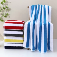 China 100% Cotton Cabana Striped Beach Bath Towel Pool Towel manufacturer