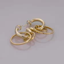 China Fashion Geometric Jewelry Dangle Women Hoop Earring. manufacturer
