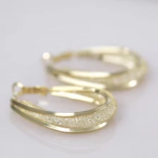China Fashion Oval Multi-Layer Hoop Earring. manufacturer