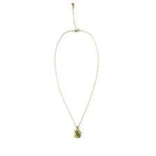 porcelana Collar de cadena en forma de O con colgante de esmeralda verde claro. fabricante