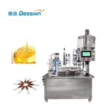 الصين Dession ماكينة حشو المكبس الأوتوماتيكية مكبس العسل ملء ملعقة العسل التعبئة كوب ملء آلة الختم الصانع