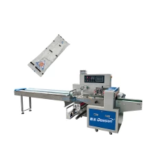 China DS-250X Good Quality Automatic Horizontal Pillow Roll Nut/Candy/Bread Packaging Sealing Machine manufacturer