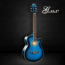 중국 GMX 악기 공장에서 어쿠스틱 기타 싯카 스프루스 탑 제조업체