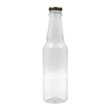 China Garrafas de vinho de plástico PET transparente de pescoço longo embalagem garrafas de plástico de 280 ml fabricante