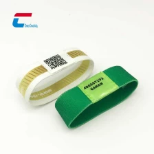 Cina Tessuto elastico RFID Wristband Chip ID barre RFID elastico Wristband personalizzato Grossista produttore