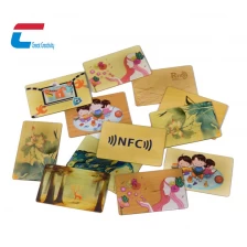 China Preço de fábrica cartão de madeira NFC venda imperdível impressão personalizada bambu cartão de madeira RFID fabricante