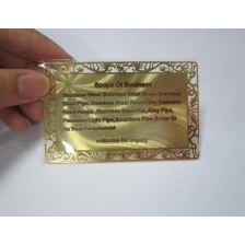 China Metal Business Name Card manufacturer