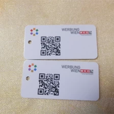 China NXP Mifare S50 aangepast harde PVC NFC Tag met geperforeerd fabrikant