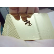 China Polished stainless metal cards manufacturer