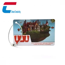China Custom Printed Plastic Luggage Tags With Metal Straps manufacturer