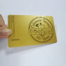 중국 뜨거운 판매 황금의 RFID VIP 카드 제조업체