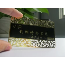 China metal business card with die cutting design manufacturer